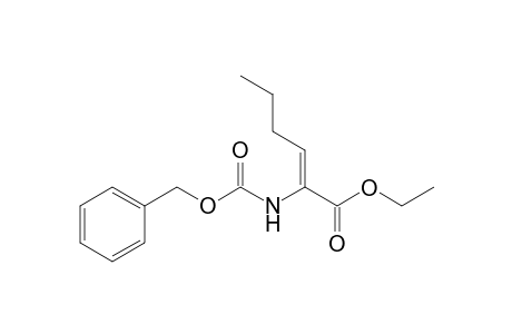 (Z)-Ethyl 2-(benzyloxycarbonylamino)hex-2-enoate