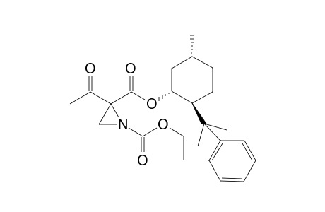 2-Acetyl-aziridine-1,2-dicarboxylic acid 1-ethyl ester 2-[(1R,2S,5R)-5-methyl-2-(1-methyl-1-phenyl-ethyl)-cyclohexyl]ester