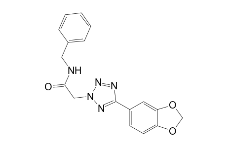 2-[5-(1,3-benzodioxol-5-yl)-1,2,3,4-tetrazol-2-yl]-N-(phenylmethyl)ethanamide