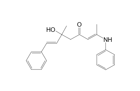8-Phenyl-6-methyl-6-hydroxy-2-(N-phenylamino)octa-2,7-dien-4-one