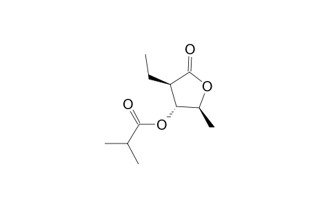 (2S,3R,4R)-4-Ethyl-2-methyl-5-oxotetrahydrofuran-3-yl isobutyrate