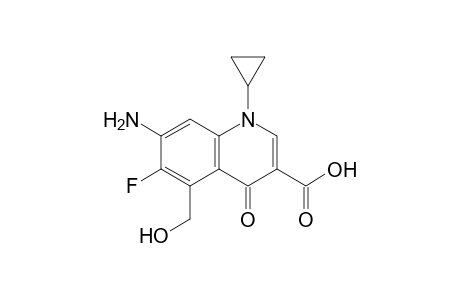 7-Amino-1-cyclopropyl-6-fluoro-4-keto-5-methylol-quinoline-3-carboxylic acid