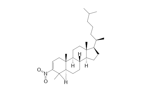 Cholest-2-ene, 4,4-dimethyl-3-nitro-, (5.alpha.)-