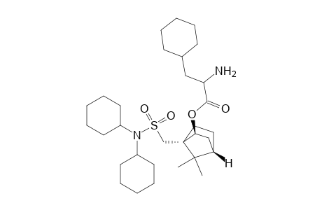 Cyclohexanepropanoic acid, .alpha.-amino-, 1-[[(dicyclohexylamino)sulfonyl]methyl]-7,7-dimethylbicyclo[2.2.1]hept-2-yl ester, [1S-[1.alpha.,2.beta.(R*),4.beta.]]-