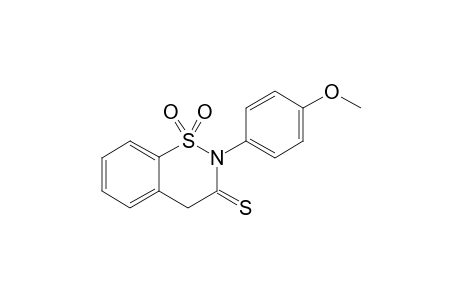2-(4-Methoxyphenyl)-3,4-dihydro-2H-1,2-benzo[e]thiazin-3-thione 1,1-dioxide
