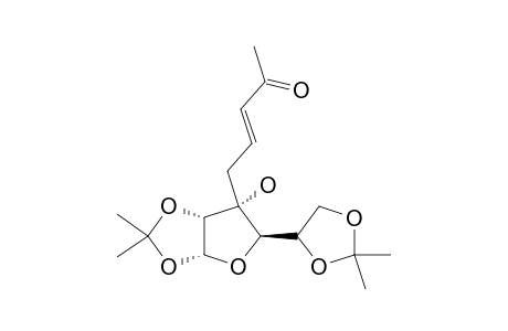 3-C-[4-OXOPENT-2-(E)-ENYL]-1,2:5,6-DI-O-ISOPROPYLIDENE-ALPHA-D-ALLO-FURANOSE