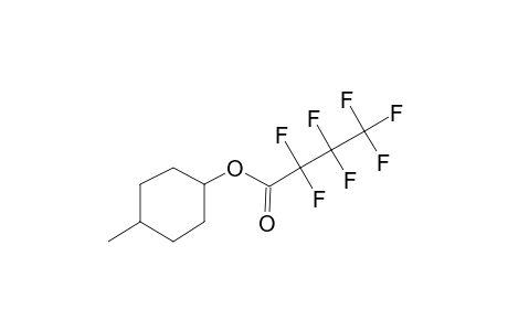 Trans-4-methylcyclohexanol, heptafluorobutyrate