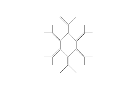 1-Isopropenyl-2,3,4,5,6-pentaisopropylidene-cyclohexane