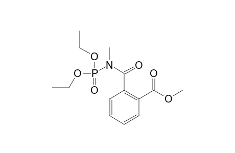 Phthalamic acid, N-(diethoxy phosphinyl)N-methyl-methyl ester