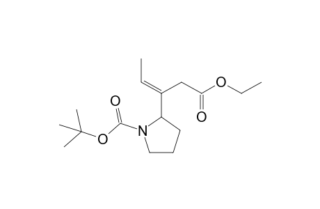 Ethyl 1-[(1,1-Dimethylethoxy)carbonyl]-.beta.-ethylidene-2-pyrrolidinepropanoate