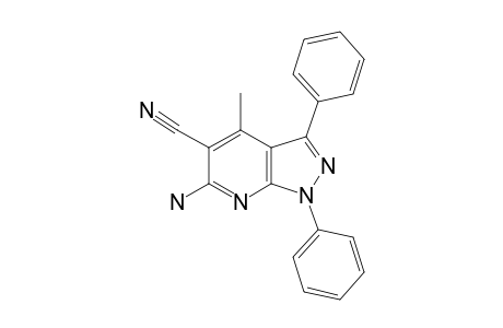 6-AMINO-5-CYANO-4-METHYL-1,3-DIPHENYL-PYRAZOLO-[3.4-B]-PYRIDINE