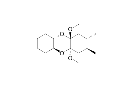 (2S,3S,4aR,5aS,9aS,10aR)-4a,10a-Dimethoxy-2,3-dimethyl-dodecahydro-dibenzo[1,4]dioxine