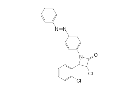 3-chloro-4-(2-chlorophenyl)-1-(4-(phenyldiazenyl) phenyl)-azetidin-2-one