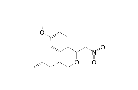1-(4'-methoxyphenyl)-2-nitro-1-(4'-pentenyloxy)ethane
