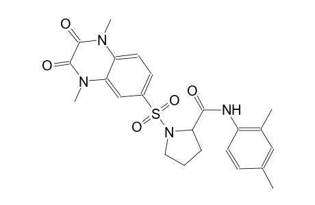 2-pyrrolidinecarboxamide, N-(2,4-dimethylphenyl)-1-[(1,2,3,4-tetrahydro-1,4-dimethyl-2,3-dioxo-6-quinoxalinyl)sulfonyl]-