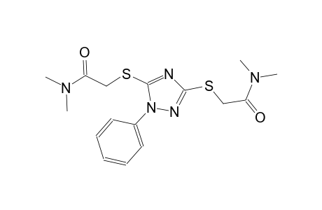 2-[(3-{[2-(dimethylamino)-2-oxoethyl]sulfanyl}-1-phenyl-1H-1,2,4-triazol-5-yl)sulfanyl]-N,N-dimethylacetamide