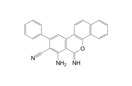 6H-benzo[d]naphtho[1,2-b]pyran-8-carbonitrile, 7-amino-6-imino-9-phenyl-
