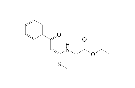 Ethyl 2-{[(E)-1-methylsulfanyl)-3-oxo-3-phenyl-1-propenyl]amino}acetate
