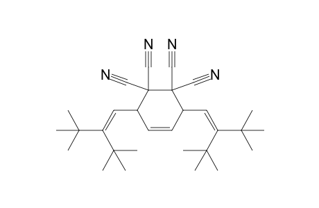 3,6-bis(2-tert-butyl-3,3-dimethyl-but-1-enyl)cyclohex-4-ene-1,1,2,2-tetracarbonitrile