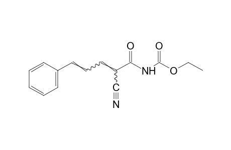 (2-cyano-5-phenyl-2,4-pentadienoyl)carbamic acid, ethyl ester