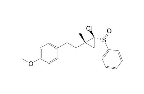 1-Chloro-2-(2-(4-methoxyphenyl)ethyl)-2-methyl-1-(phenylsulfinyl)cyclopropane isomer