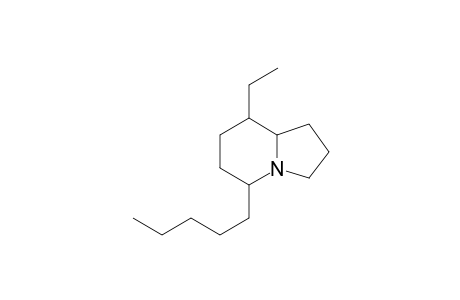 8-Pentyl-5-ethylindolizidine