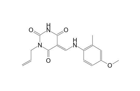 (5E)-1-allyl-5-[(4-methoxy-2-methylanilino)methylene]-2,4,6(1H,3H,5H)-pyrimidinetrione