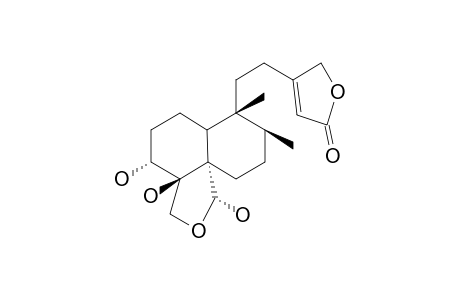 3A,4B,19A-TRIHYDROXY-18,19-EPOXY-cis-CLERODA-13(14)-ENE-15,16-OLIDE