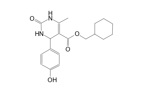 5-pyrimidinecarboxylic acid, 1,2,3,4-tetrahydro-4-(4-hydroxyphenyl)-6-methyl-2-oxo-, cyclohexylmethyl ester