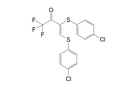 (Z)-3,4-Bis-(4-chloro-phenylsulfanyl)-1,1,1-trifluoro-but-3-en-2-one