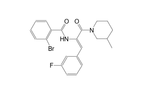 benzamide, 2-bromo-N-[(Z)-2-(3-fluorophenyl)-1-[(3-methyl-1-piperidinyl)carbonyl]ethenyl]-