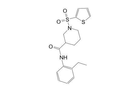N-(2-ethylphenyl)-1-(2-thienylsulfonyl)-3-piperidinecarboxamide