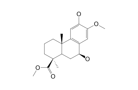 Methyl 7.beta.,12-dihydroxy-13-methoxypodocarpa-8,11,13-trien-19-oate