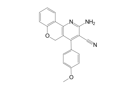 2-Amino-4-(4-methoxyphenyl)-(5H)-[1]benzopyrano[4,3-b]pyrimidine-3-carbonitrile
