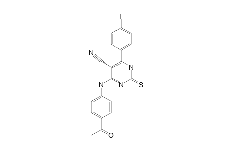 4-(PARA-ACETYL-PHENYLAMINO)-6-(PARA-FLUOROPHENYL)-2-THIOXO-1,2-DIHYDROPYRIMIDINE-5-CARBONITRILE