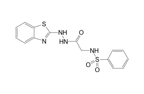 N-(2-(2-(Benzo[d]thiazol-2-yl)hydrazinyl)-2-oxoethyl)benzenesulfonamide