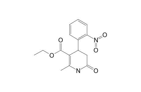 5-ETHOXYCARBONYL-6-METHYL-4-(2-NITROPHENYL)-3,4-DIHYDROPYRIDONE