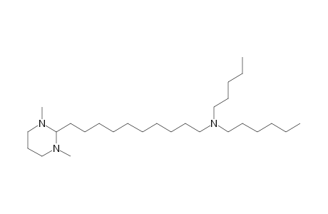 N1-Hexyl-N1-pentyl-10-(1,3-dimethylhexahydro-2-pyrimidinyl)-1-decanamine