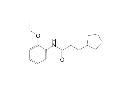 3-cyclopentyl-N-(2-ethoxyphenyl)propanamide