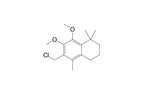 1,5,5-Trimethyl-2-(chloromethyl)-3,4-dimethoxy-5,6,7,8-tetrahydronaphthalene
