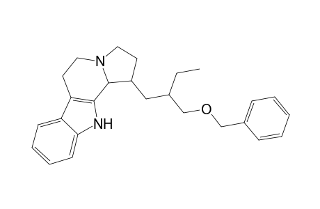 1H-Indolizino[8,7-b]indole, 1-[2-[(benzyloxy)methyl]butyl]-2,3,5,6,11,11b-hexahydro-, stereoisomer