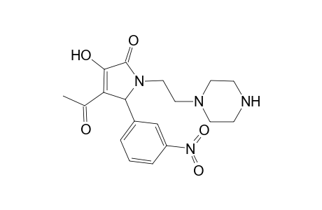 4-Acetyl-3-hydroxy-5-(3-nitrophenyl)-1-[2-(1-piperazinyl)ethyl]-1,5-dihydro-2H-pyrrol-2-one