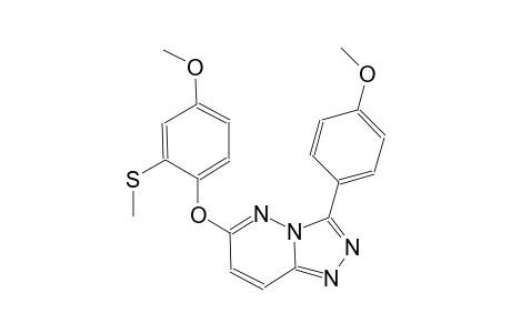 [1,2,4]triazolo[4,3-b]pyridazine, 6-[4-methoxy-2-(methylthio)phenoxy]-3-(4-methoxyphenyl)-