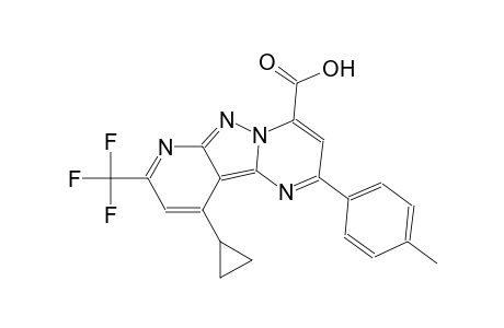 pyrido[2',3':3,4]pyrazolo[1,5-a]pyrimidine-4-carboxylic acid, 10-cyclopropyl-2-(4-methylphenyl)-8-(trifluoromethyl)-