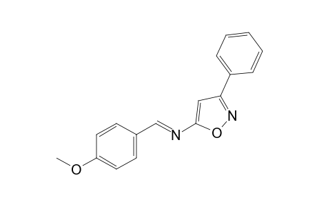 5-[(p-methoxybenzylidene)amino]-3-phenylisoxazole