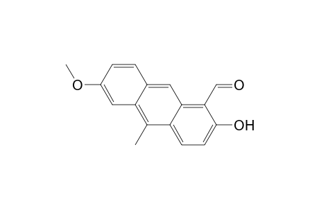 1-Anthracenecarboxaldehyde, 2-hydroxy-6-methoxy-10-methyl-