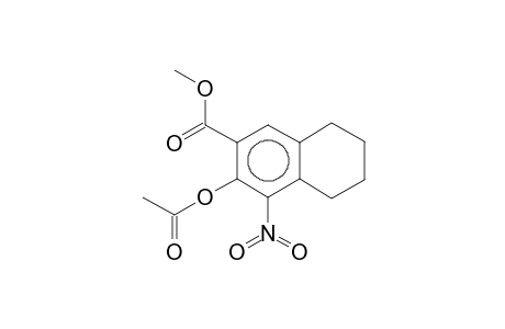 2-Naphthalenecarboxylic acid, 3-acetoxy-5,6,7,8-tetrahydro-4-nitro-, methyl ester