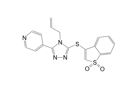 pyridine, 4-[5-[(1,1-dioxidobenzo[b]thien-3-yl)thio]-4-(2-propenyl)-4H-1,2,4-triazol-3-yl]-