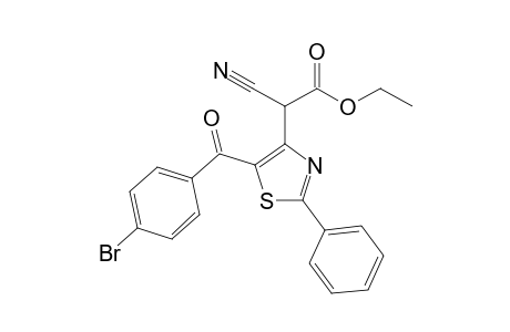 2-[5-(4-bromobenzoyl)-2-phenyl-thiazol-4-yl]-2-cyano-acetic acid ethyl ester