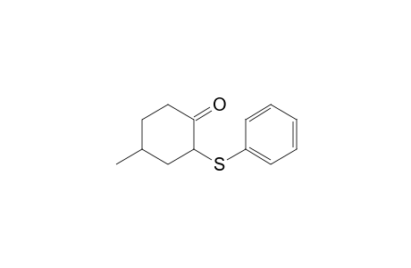 4-methyl-2-(phenylsulfanyl)cyclohexanone